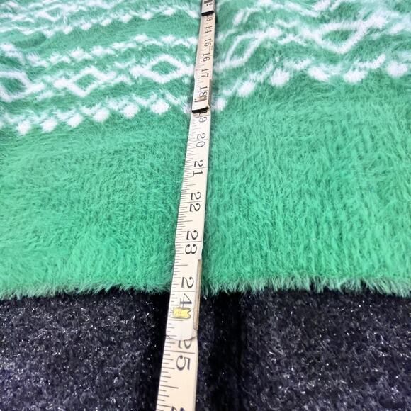 Aerie Oversized Fair Isle Sweater Kelly Green - Picture 5 of 8